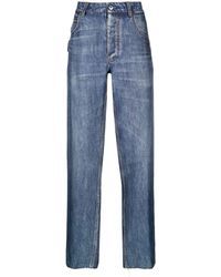 Bottega Veneta - Gerade High-Rise-Jeans - Lyst