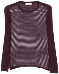 Whyci - Geometric-Print Long-Sleeve T-Shirt - Lyst