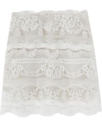 Ermanno Scervino - Falda con diseño patchwork y encaje - Lyst
