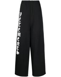 Vetements - Pantalones de chándal anchos con logo - Lyst