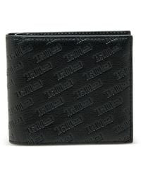 DIESEL - Embossed Logo Bi-Fold Wallet - Lyst
