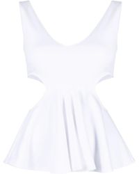 Goen.J - Cut-Out Ruffled Tank Top - Lyst