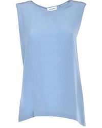 Kangra - Top de crepé y seda - Lyst