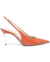Casadei - Superblade 80mm Patent Leather Pumps - Lyst