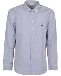 Etro - Stripe-Pattern Cotton Shirt - Lyst