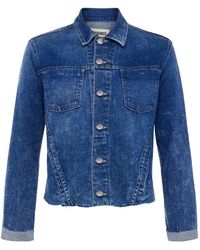 L'Agence - Slim-Fit Denim Jack - Lyst
