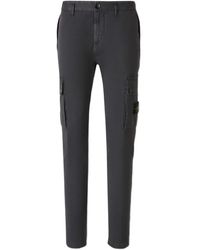 Stone Island - Tapered-Hose aus Twill - Lyst