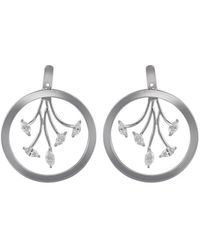 ANANYA - 18Kt Morga Marquise Diamond Hoops - Lyst