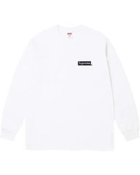 Supreme - Logo-Print Long-Sleeve T-Shirt - Lyst