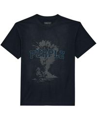 Purple Brand - T-shirt en coton à logo imprimé - Lyst