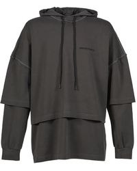 ARNODEFRANCE - Layered-Design Logo-Print Hoodie - Lyst