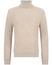 Slowear - Ribbed-Knit Roll-Neck Sweater - Lyst