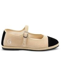 Gondolina - Damier Mary Jane Ballet Flats - Lyst