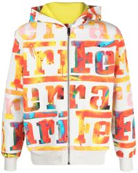 Ferrari - Logo-Print Zip-Up Hoodie - Lyst