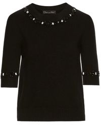 Oscar de la Renta - スパンコール ウールtシャツ - Lyst