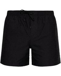 Balmain - Badeshorts Mit Labyrinth-Print - Lyst