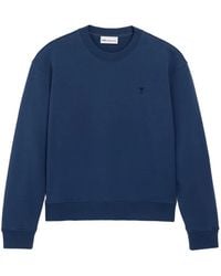 Ami Paris - Cotton Contrasted Ami De Coeur Sweatshirt - Lyst