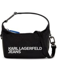 Karl Lagerfeld - Essential Schultertasche mit Logo-Print - Lyst