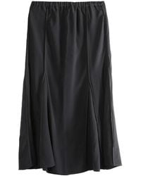 Baserange - Elasticated-Waist Midi Skirt - Lyst