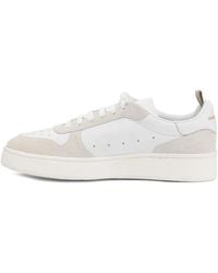 Officine Creative - Perforated Suede Leather Trainers - Lyst