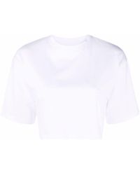 Loulou Studio - Gupo Cropped Short-sleeve T-shirt - Lyst