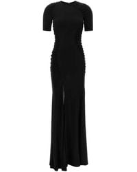 Victoria Beckham - Curling Ruched-Detail Maxi Dress - Lyst