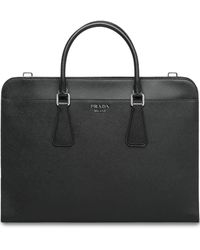Prada Laptoptasche mit Reißverschluss - Schwarz