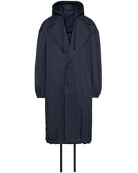 Thom Browne - Drawstring-Hood Windbreaker Coat - Lyst