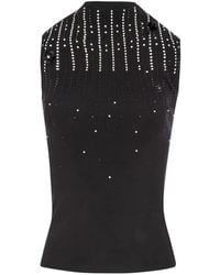 Fracomina - Haut À Appliqué Floral Et Ornements De Strass - Lyst