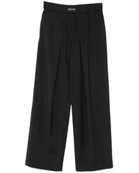 Loewe - Cotton And Silk Trousers - Lyst