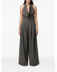 ELEH - Cowl-Neck Backless Jumpsuit - Lyst