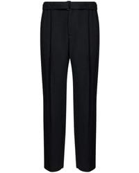 Jonathan Simkhai - Elvis Belted Pleated Tailored Trousers - Lyst