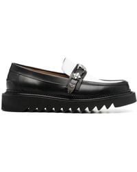 Toga Virilis - Plaque-Detailing Two-Tone Loafers - Lyst