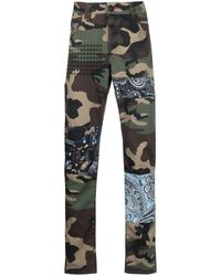 Philipp Plein - Camouflage-print Straight-leg Jeans - Lyst