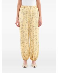 ViCOLO - Floral-Print Elasticated-Cuff Trousers - Lyst