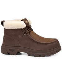 Sorel - Stiefeletten Aus Leder Mit Shearling-Besatz - Lyst