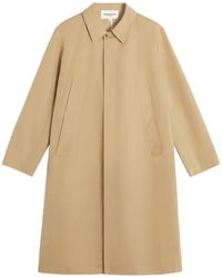 Maison Kitsuné - Abrigo Con Cierre Oculto Y Placa Del Logo - Lyst