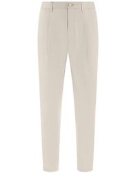 BOGGI - Darted Drawstring-Waist Trousers - Lyst