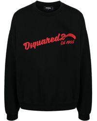 DSquared² - Logo Sweatshirt Maglioni Nero - Lyst