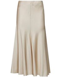 Brunello Cucinelli - Bias-Cut Flared Skirt - Lyst