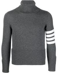 Thom Browne - 4-Bar Stripe Cashmere Turtleneck - Lyst
