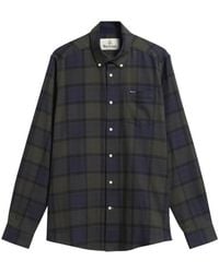 Barbour - Tartan-Check Button-Down Shirt - Lyst
