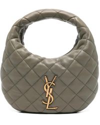 Saint Laurent - Bolso shopper con placa del logo - Lyst