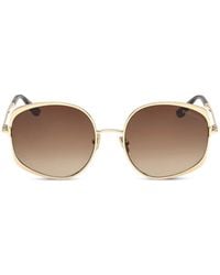 Tom Ford - Browline Oval-Frame Sunglasses - Lyst