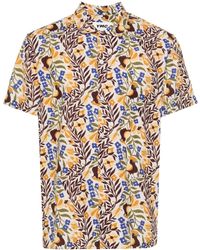 YMC - Malick Floral-print Shirt - Lyst