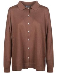 Be You - Buttoned Collar Cardigan - Lyst