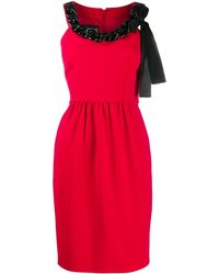Moschino - Chain-Embellished Crepe Dress - Lyst