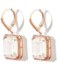 SHAY - 18Kt Diamond And Sapphire Drop Earrings - Lyst