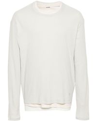 Jil Sander - Layered Cotton T-shirt - Lyst