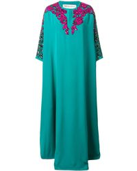 Emilio Pucci Embellished kaftan dress - Vert